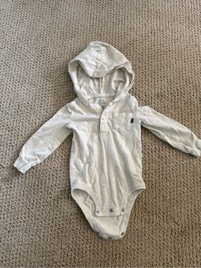 Baby gosh oatmeal Hooded One-Piece Bodysuit for Kids